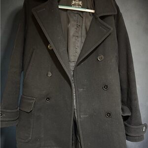 ☃️Express Men's Classic Black Pea Coat